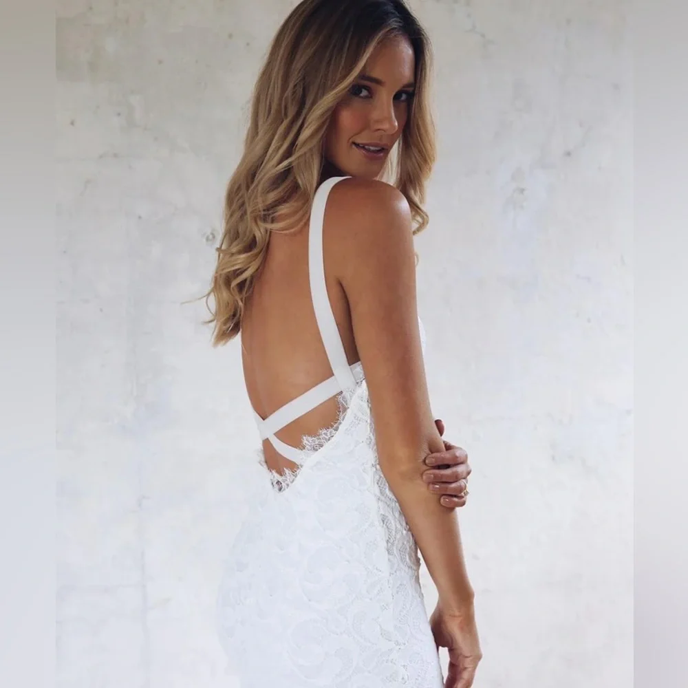 Grace Loves Lace Wedding Dress SHORT- above the knee!!!! Worn once. - Picture 3 of 7